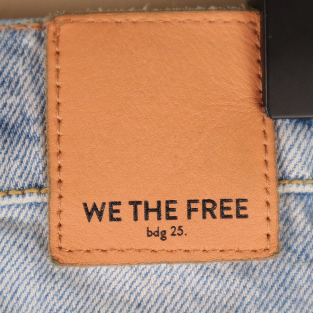 We The Free Brea Cutoff Distressed Denim Mini Skirt Size 24 Waist 12" Length 15" - Picture 3 of 16